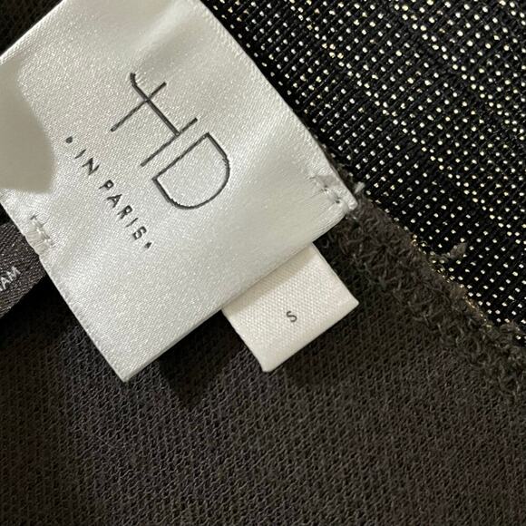 HD in Paris Anthropologie Metallic Bronze High Low Asymmetrical Skirt Size Small - Picture 7 of 11